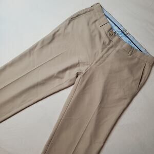 Peter Millar Men's 33X27 Durham Performance Trouser Beige ME0EB78FB